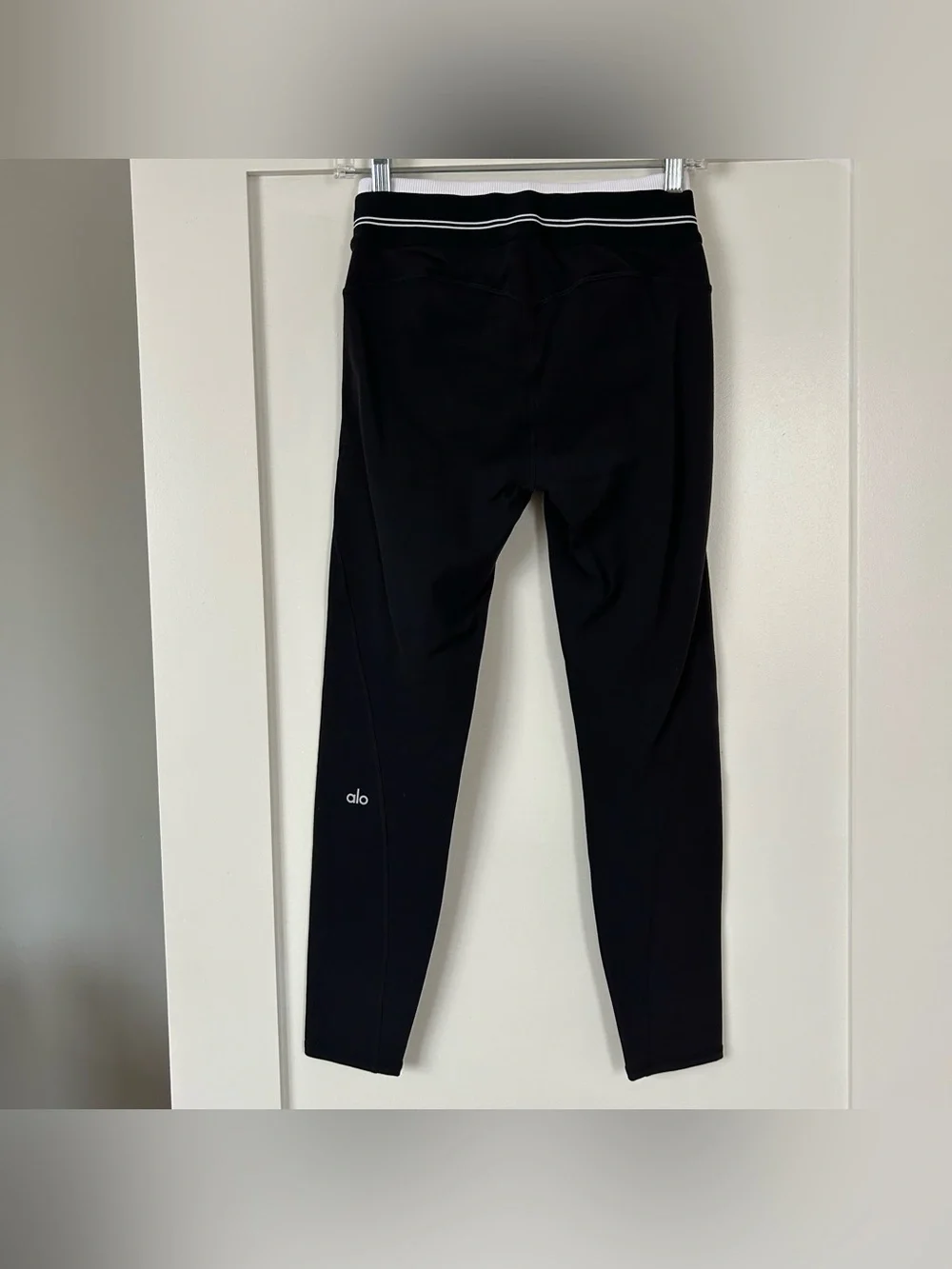 ALO “Better Together” Black & White High-Rise Leggings